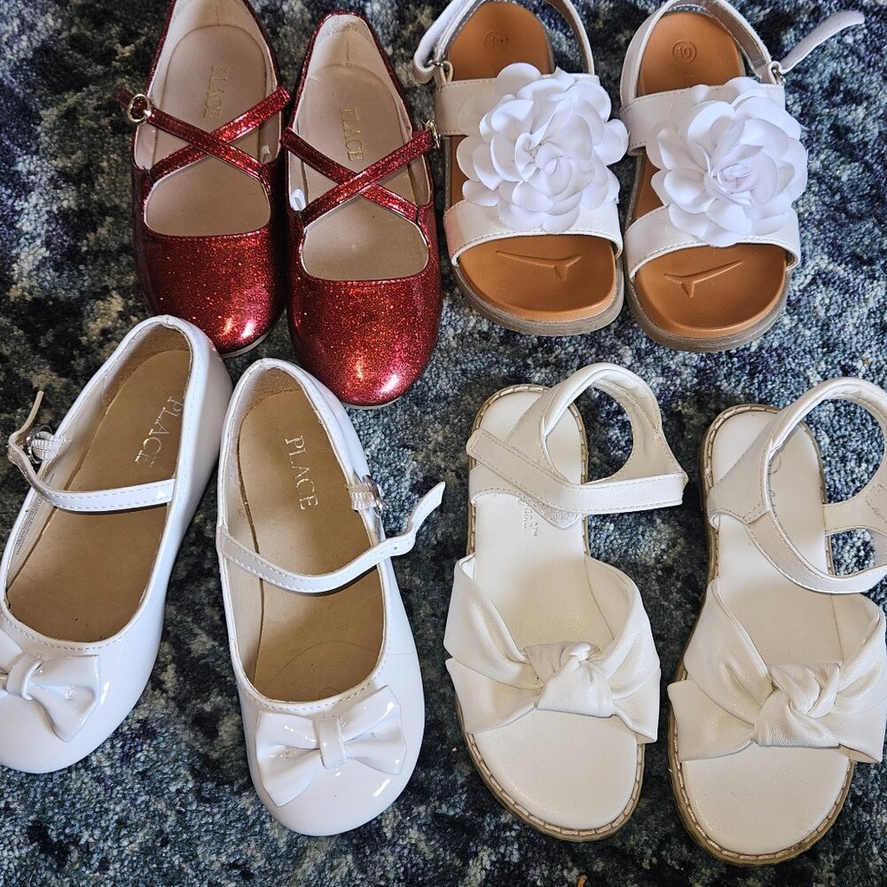 Girls 10T dress shoes lot